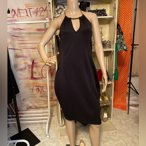 WOMENS party black off shoulder dress size 1XL - Picture 5 of 9